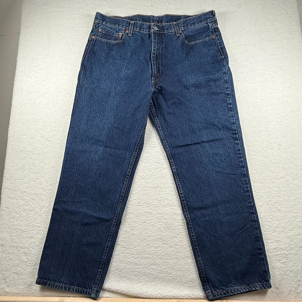 Levi's 550 Jeans Mens 40x30 Blue Denim‎ All Day Comfort Relaxed Fit Straight Leg